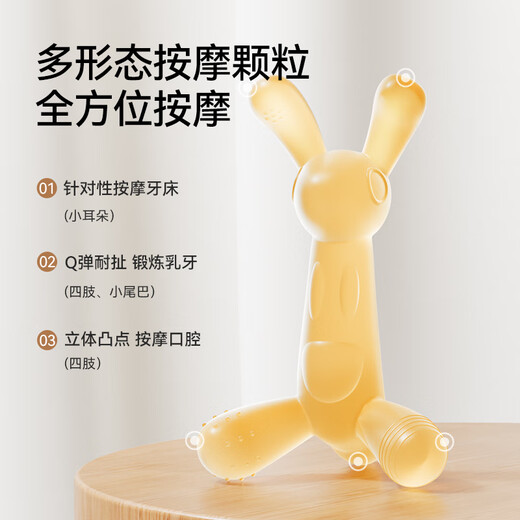 YEEHOO Newborn Teether Teething Toy for Infants and Toddlers during Oral Period, Teething Toy - Pack of Two