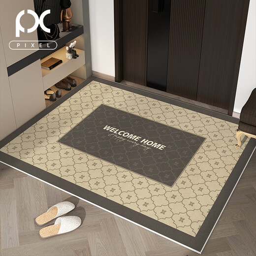 Puerta de píxel Entrada de la puerta de entrada de la puerta de entrada de la puerta de entrada para el hogar Luxury Retro Foot Mat Dust Bound Anti-Slip Resistance y no se pueden cortar Rin Rhine-10972 140cm*200 cm [Resistencia sucia y fácil de limpiar]