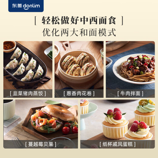 东菱（Donlim）家用多功能面食机厨师机 全自动绞肉和面机操作简单 专刀专用严选安心材质 DL-1349