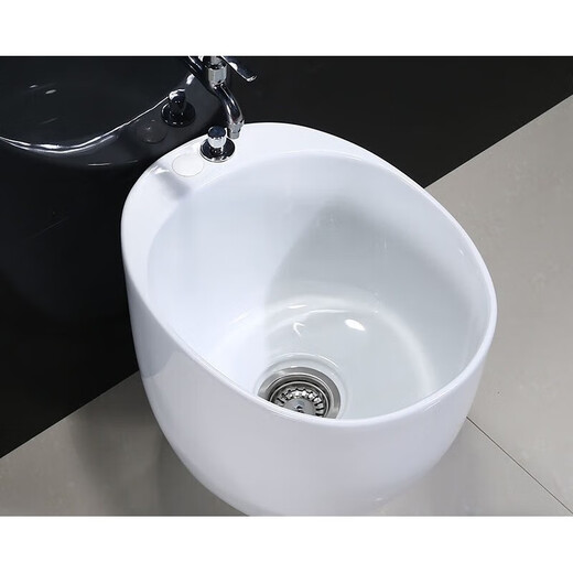Arrow ARROW balcony ceramic round mop pool automatic water mop pool mop pool mop basin large mop basin footbath 888 large + single cold sitting spray gun faucet