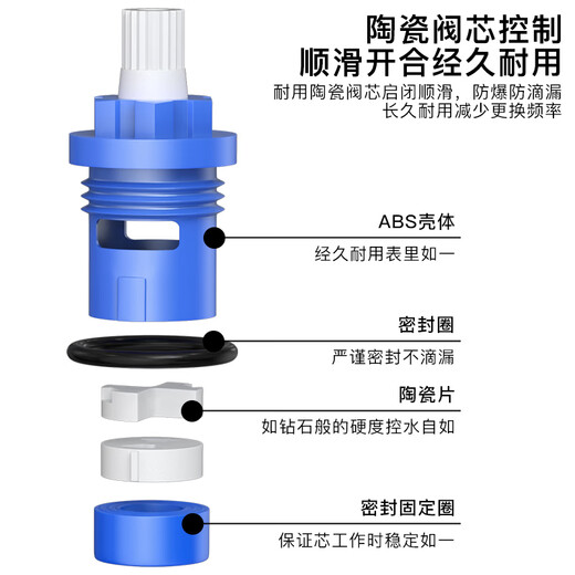 KEGOO faucet washbasin basin hot and cold bathroom bathroom cabinet stainless steel basin faucet K1010