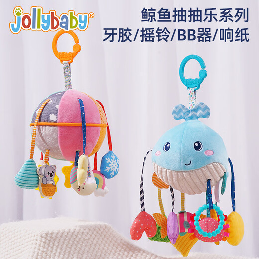 Jollybaby Lalale Säuglingsfahrzeug Hängende Spielzeug Baby 0-1-Jährige Head-up-Übungs-Dreieck Ziehen Sie Heißluftballon Seil ziehen