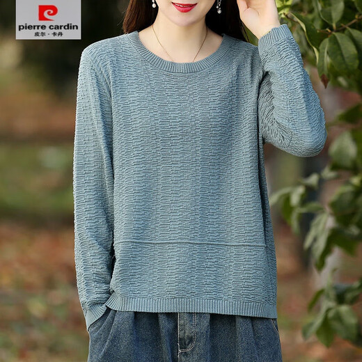 
Pierre cardin 2025 Spring and Autumn New Style Literary Solid Color Round Neck Pullover Cotton Knit Sweater for Women Loose and Versatile Base Sweater Trendy Apricot Color 9901 M Recommended 115-130Jin [Jin equals 0.5 kg]