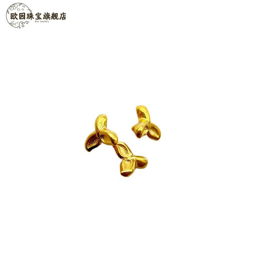 Oin 18k yellow gold label Star and Moon Bodhi turquoise monkey head inlaid back cover to cover defects plus dolphin tail gold nails