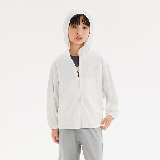 Semir children's jacket 2024 new loose, simple and versatile sun protection clothing summer boys' tops girls skin clothing off-white 10302 100