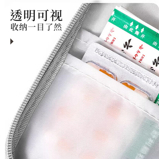 Lohas travel medicine storage bag, portable medicine bag, small medicine box, divided box, medicine small bag, portable travel essential medical bag