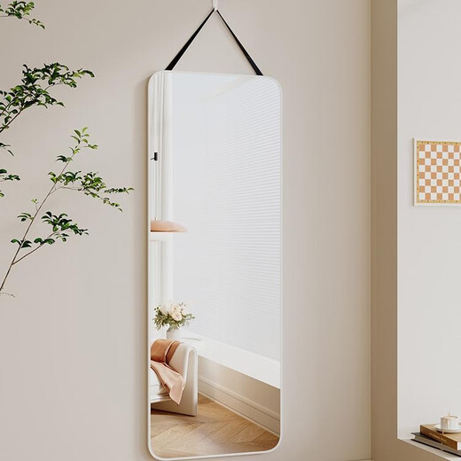 Yusenyi Mirror Wall-Touching Ganzkörper Lanyard Mirror Haushalt Dressing Mirror Ins Style Girls Schlafzimmer Schlafzimmer Schlafzimmer Wandanpassungsspiegel-Laden-Manager empfiehlt Champagner Gold 40*150 Die meisten Menschen