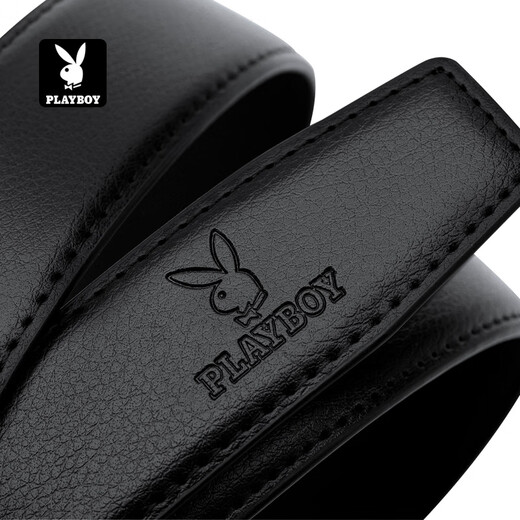 Playboy (PLAYBOY) belt men's genuine leather automatic buckle belt cowhide trouser belt young and middle-aged birthday gift for boyfriend and dad gift box business special model