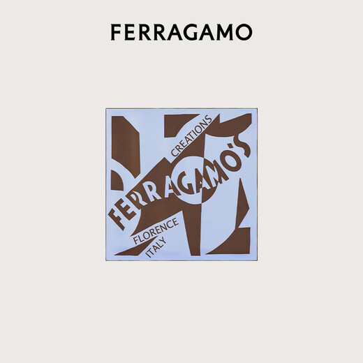 Ferragamo women's blue mulberry silk square scarf 0781320 gift for girlfriend