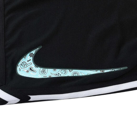 耐克（NIKE）大童短裤 夏季新款宽松透气黑色休闲裤户外青少年经典跑步运动裤 HF6167-010 155