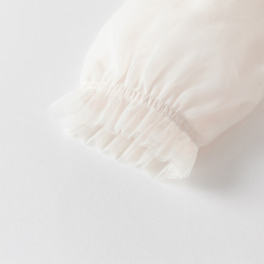 DAVE&BELLA girls' dress spring new style children's princess dress fashionable baby girl children's dress children's mesh skirt seashell pink ready stock 90 cm (recommended height 80-90cm)