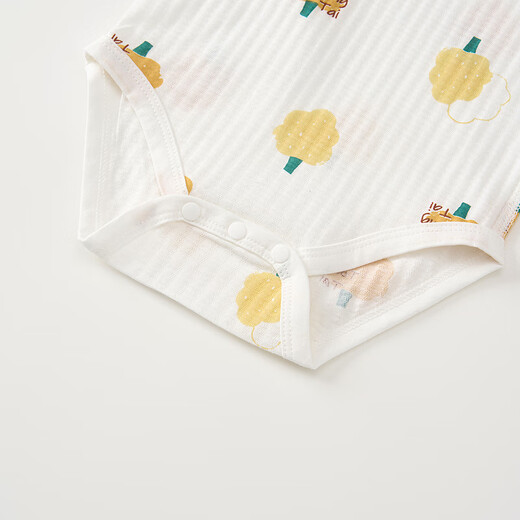 Tongtai (TONGTAI) baby bag, summer pure cotton baby onesie, clothes, rompers, thin pajamas, green 66cm