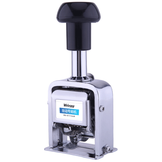 Weirong HM3 manual coding machine, automatic numbering machine, office financial supplies ink page numbering machine, 3-digit bill production date coding machine