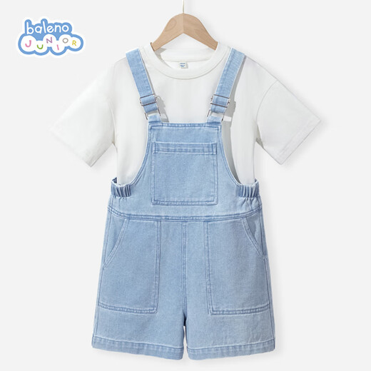 Benny Road Girls Overalls 2025 Sommer Little Girls Summer Mode Denim Shorts Medium Large Kinder dünne Hose Sommer