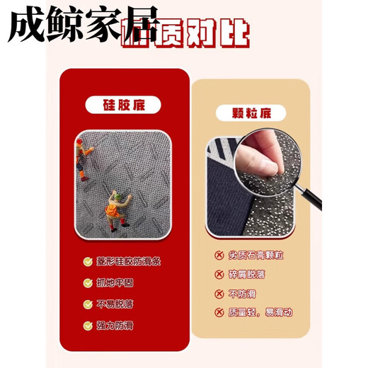 乔迁之喜入户门地垫2024新款门外门前进门垫新居门口入门脚垫地毯 水晶绒硅胶底YY1047 50*80【可自由裁剪】