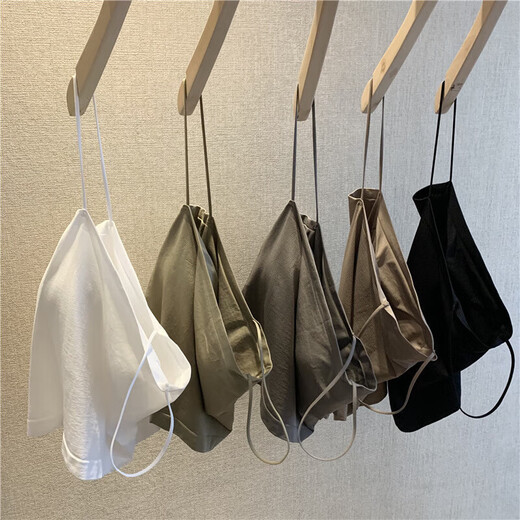 Mi Xiao main vest women's fixed coaster no rims underwear sling tube top female beauty back tube top sling long khaki one size (80-130Jin Jin is equal to 0.5 kg)