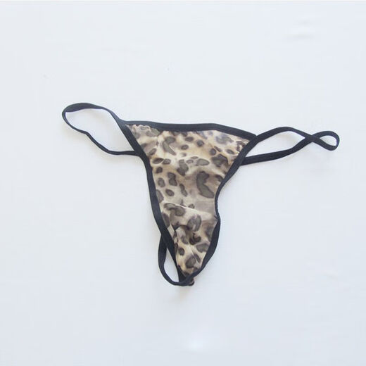 Chixia Herren transparent sexy Unterwäsche, atmungsaktive sexy Hose, sexy ohne Spuren, T-Store voll transparent, schwarz + rot + Leopardendruck 3 Teile, One Size 110-170