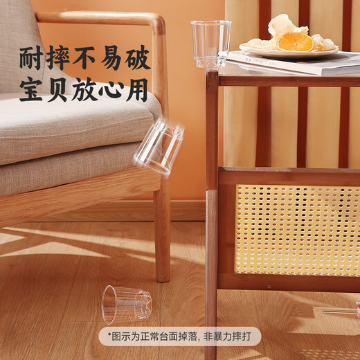 Meiya disposable cups 200ml*40 aviation cups food grade thickened heat-resistant beverage cups plastic water cups tea cups