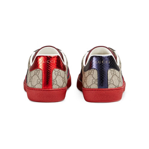 古驰（GUCCI）男鞋 时尚经典复古LOGO印花休闲板鞋运动鞋七夕礼物 乌木色429445 96G50 9767 42 8/42