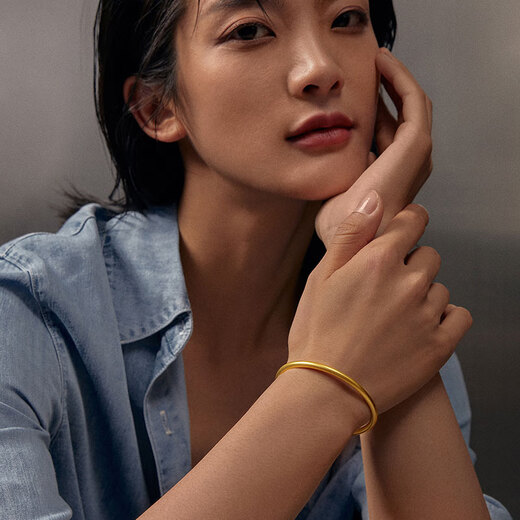 Saturday blessing gold bracelet for women with 5G craftsmanship, ancient gold bracelet, priced at AW107851, about 10.42g 58mm