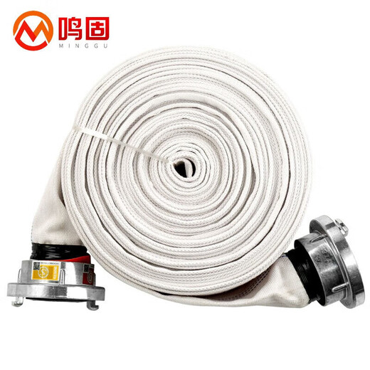 Minggu fire hose fire equipment 8-65-25 type water gun set of fire certified high pressure wear-resistant agricultural irrigation watering pipe 25m hose + connector + water gun head