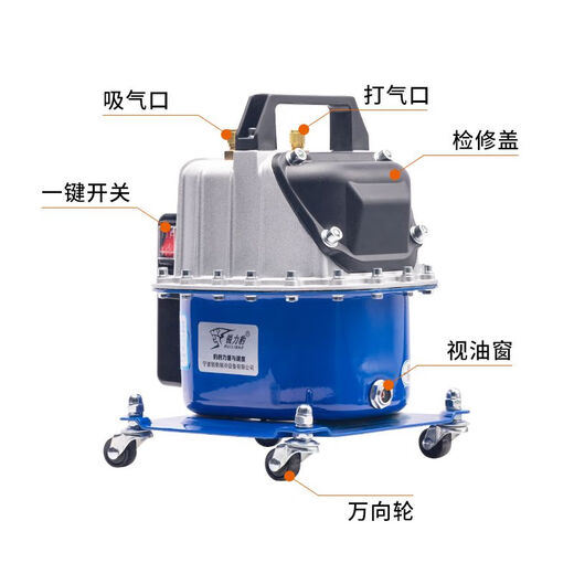 SM car air conditioner whipping dual-use vacuum pump refrigerator repair tool tire inflator refrigerant filling adjustable motor 880 single machine + executive version silicone oil dual meter for 50 people