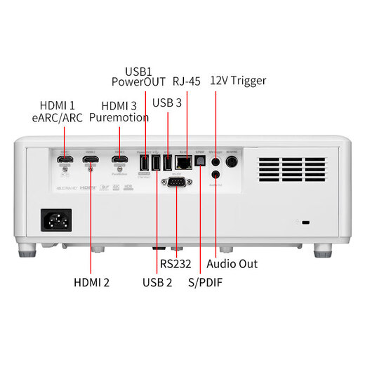 奥图码（Optoma）JEV9896投影仪激光4K智能无线投影机动态插帧MEMC