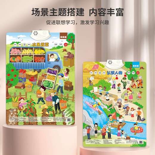 Lelefish Kinder Audio Hanging Bilder Sprachspielzeug Lesen Sie die Wandhanging-Malerei Baby-Lernmaschine ein neuer Stil englischer Buchstaben (Netzteil + Hook