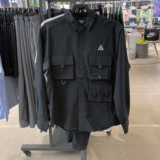 耐克（NIKE）外套男装秋季新款运动服户外ACG翻领衬衫男士夹克 DN3937-010 M