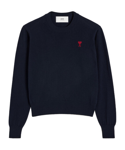Ami Paris 25SS Круглый шейный свитер женский цвет Bffks111kn0025. 20 XS