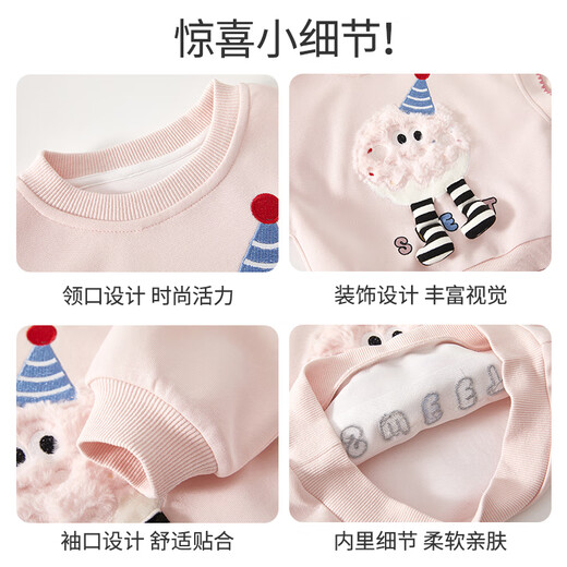 Banxidi Girls Sweatshirt Herbst 2025 Neue modische Kinderkleidung langärmlige Kinderkleidung Frühling und Herbst Baby Herbst Top