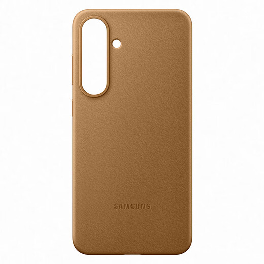 三星 Samsung Galaxy S25+ 原装环保生态皮保护壳 手机套 原厂手机壳 多功能保护套 金色