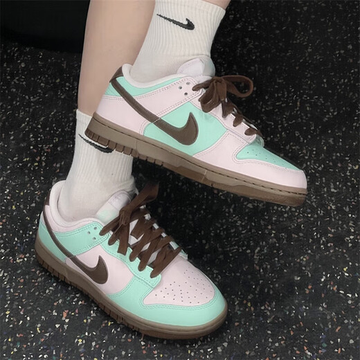 Nike (Nike) Dunk Low'strawberry Chocolate Mint 'Pink Green Brown bequem und vielseitige Top-Schuhe IH0821-679 Pink Green Brown 35.5