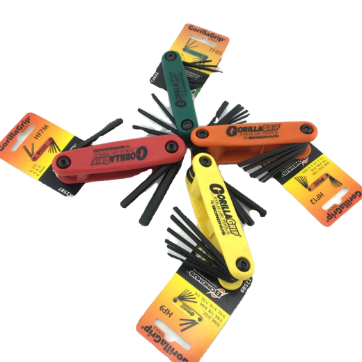 Ldvep Bolton Metric Imperial Hexagon Schraubenschlüssel Anti-Diebstahl-Hexagon Hollow Folding Star Key Imperial 5/64-1/4 9 Imperial 0,05-3/169 Nur 12591