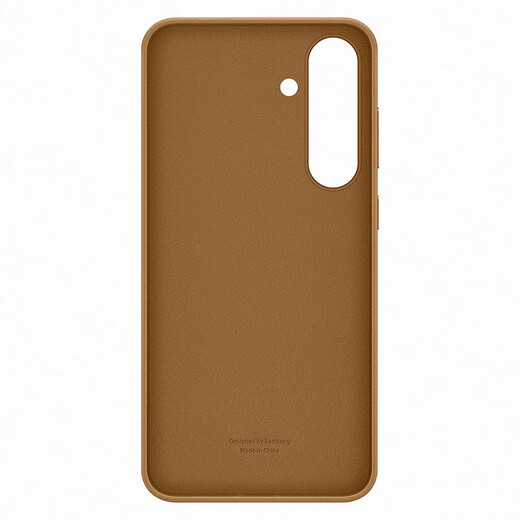三星 Samsung Galaxy S25+ 原装环保生态皮保护壳 手机套 原厂手机壳 多功能保护套 金色