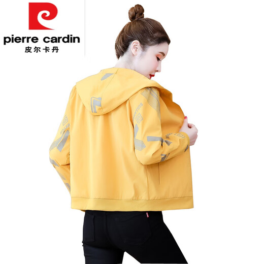皮尔卡丹（pierre cardin）小香风短款夹克外套女2025年春秋新款休闲上衣女装春秋女士棒球服 蓝色-6636- 常规 S