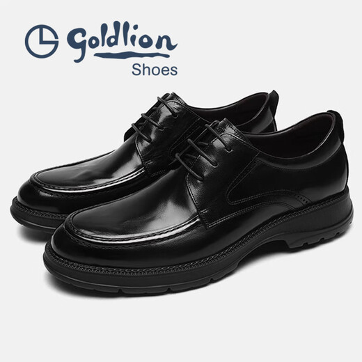 Goldlion Men's Shoes мягкая кожаная мужская бизнес-бизнес формальная кожаная обувь британская круглая