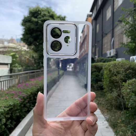 牛壳壳适用适用真我GT7pro手机壳磁吸新款RMX5010自带镜头膜全包防摔保 适用:真我GT7pro 魅眼自带镜头膜[透白+白磁吸]