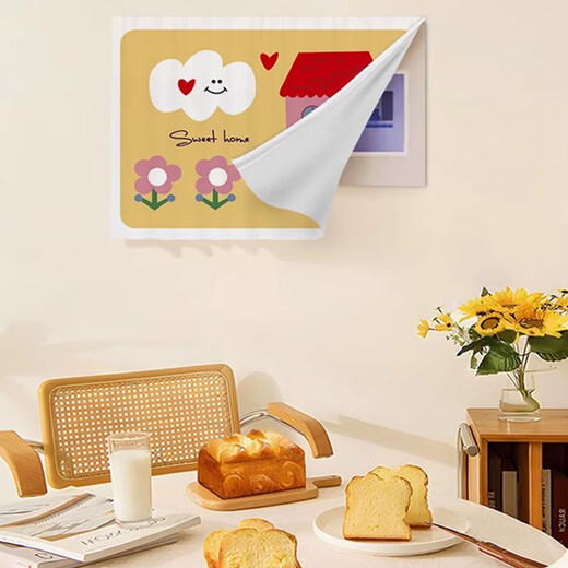 
Fan Ye’s cartoon switch box hanging curtain background decoration hanging cloth living room wall meter box covering cloth ugly curtain without hole punching