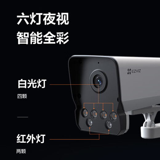 萤石 家用监控摄像头 无线wifi200万高清室外H5智能POE摄像机 红外夜视手机远程监控器 400W Y5【wifi版】全彩夜视+语音对讲 标配+支架+电源(享32G卡)