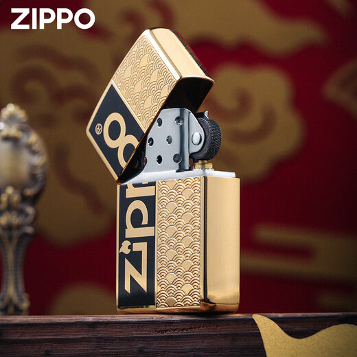 Zippo leichter Emaille Xiangyun Zhibao Schlangenjahr Laden Windschutz Kerosin gibt Freund Jahr des Schlangengeschenks Emaille Xiangyun-Red [New Machine No Oil] Dy9902s