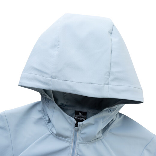 
361 degree sports suit for women 2025 autumn new hooded windbreaker woven jacket trousers running suit fitness two-piece set frost mist blue + super black [two-piece set] M/165