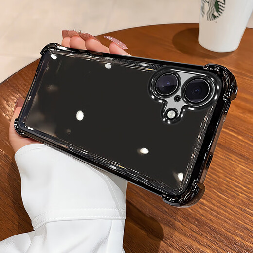 
Yanrenzhe Apple 16Plus mobile phone case iPhone16PLUS protective case A3291 new iPhoneoi6pls full-inclusive male and female airbag four corner anti-fall liquid silicone soft case Dark Night purple + mobile phone film Apple 16plus