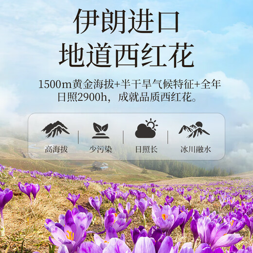 雷允上西红花礼盒伊朗进口西红花泡茶小罐茶藏红花送长辈品质礼盒 西红花(1g*8瓶)礼盒装
