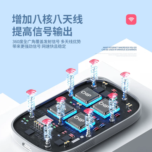 宝技随身wifi三网通用免插卡无线wifi6车载4G路由器随身便携无限制移动联通电信全国通用2025款 【三网通-白色】送1500G流量+全国通用