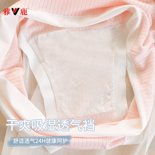 Yalu Unterwäsche für Frauen atmungsaktive Mädchen Mid-T-Taisten Unterwäsche für Frauen Sommer einfache süße Mädchen Unterwäsche Bär 699# Green 1 XL 120-140jin [Jin gleich 0,5 kg]
