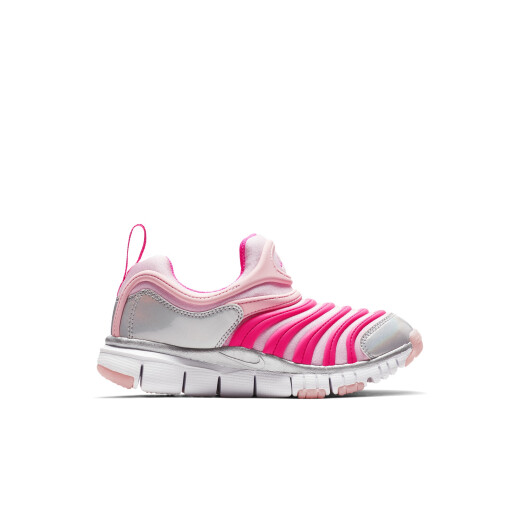 
Nike (NIKE) official caterpillar for boys and girls DYNAMO FREE children's easy to put on and take off sneakers CI1187 686 medium soft powder/transparent powder/platinum/metallic silver 28