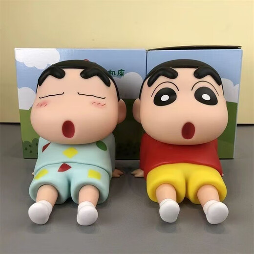
Shantou Lin Village crayons Xiaoqianfa nightgown, figure nightshade, Shinnohara, Shinnosuke model desktop ornament creative ornament mobile phone stand [Pajama Shin] mobile phone stand