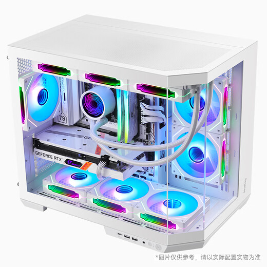 Colorful DDR5 gaming water-cooled computer i5 13600KF upgrade 14600KF/RTX5070 5060Ti sea view room live broadcast e-sports AI design computer host DIY complete machine with four | upgrade 14600KF | RTX5060 8G | 16G 6000 D5 memory | 512GB M.2