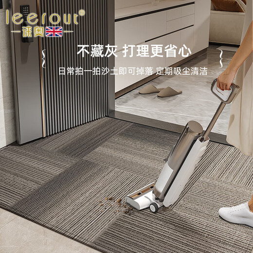 Lei'ao leerout entrance door floor mat entrance carpet door door door door door door non-slip living room entrance foot mat can be cut static wave-vertical version 15926 120cm*80cm 1 piece number